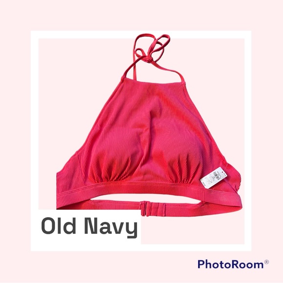 BNWT Old Navy Ribbed Halter Bikini Top - Picture 1 of 7
